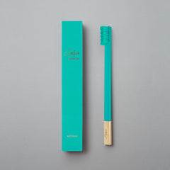 Turquoise Blue Gold Toothbrush