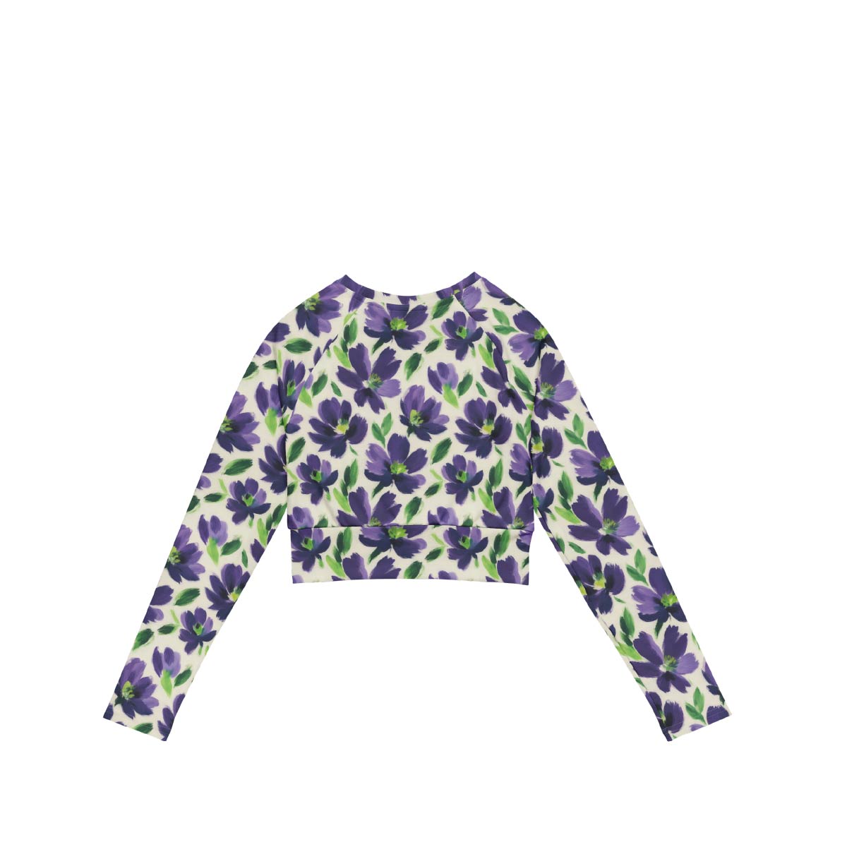Recycled Long-Sleeve Crop Top