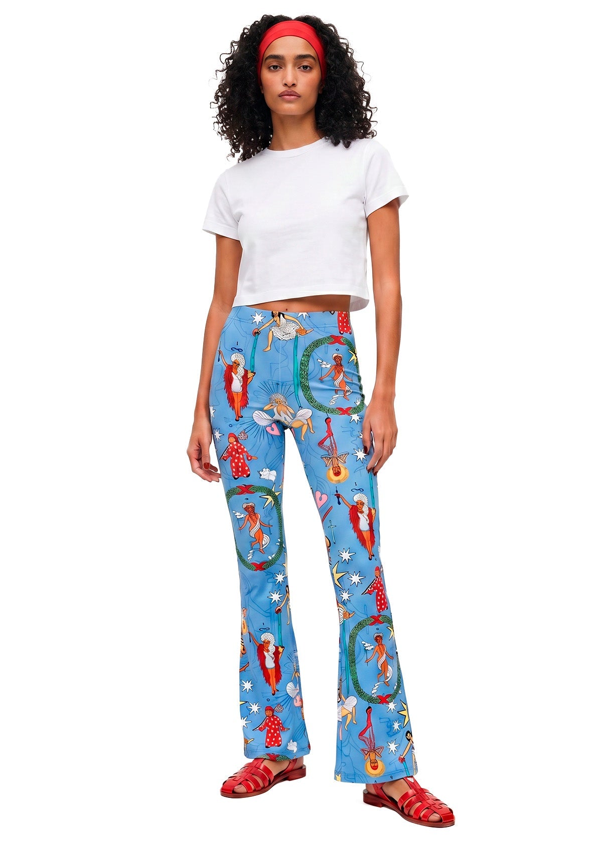 PIXIE'S TAROT FLARED PANTS -  BAMBOO