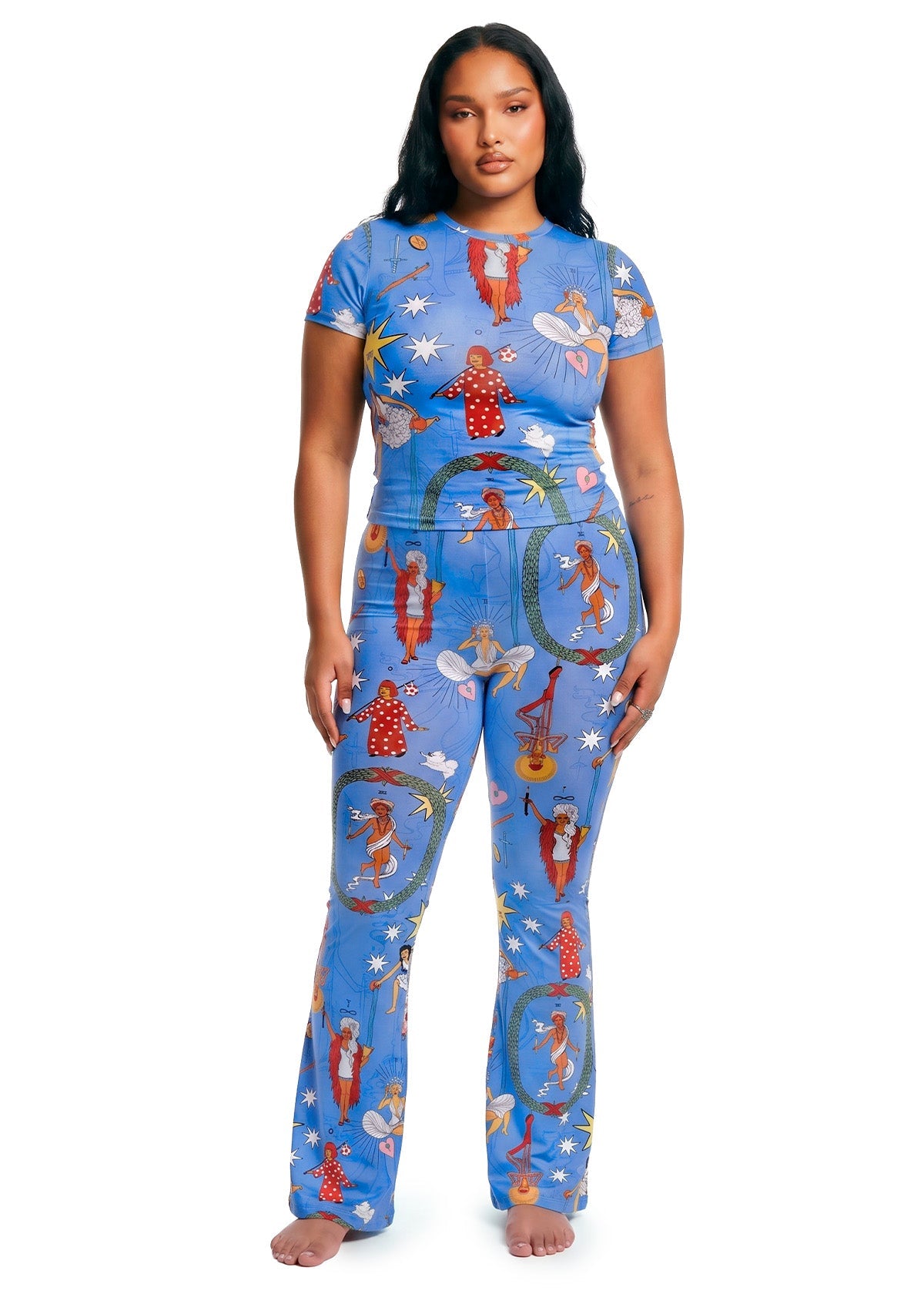 PIXIE'S TAROT FLARED PANTS -  BAMBOO