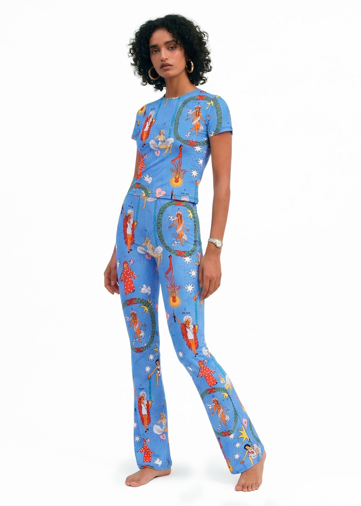 PIXIE'S TAROT FLARED PANTS -  BAMBOO