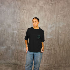 Tennis Edit RlONE Relaxed Tee Black