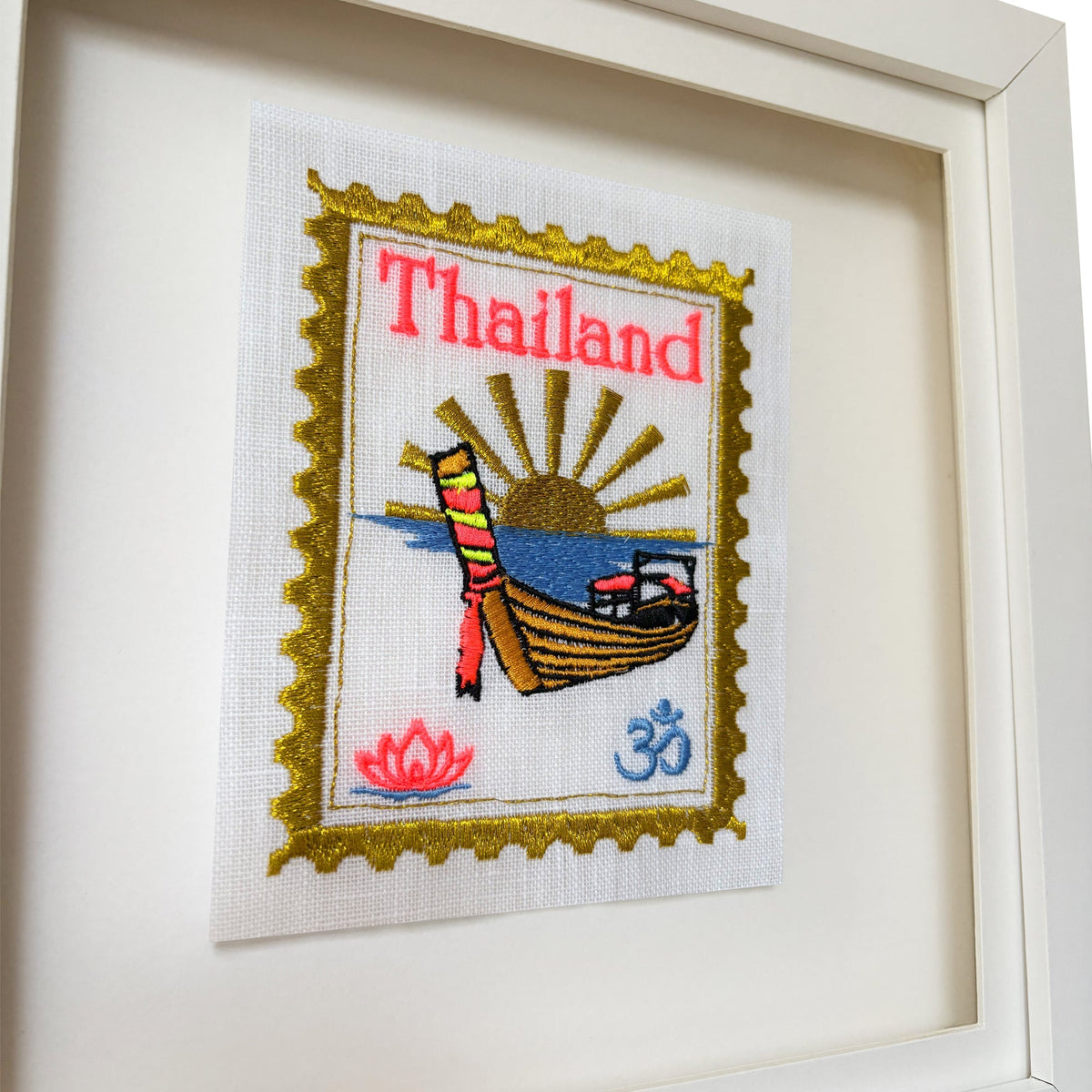 Thailand Embroidered Postage Stamp