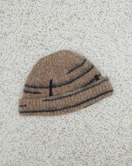 Raštų: Buckwheat & Blue Alpaca Wool Beanie - Promo