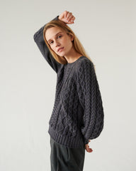 Harmonija: Smoke Merino Wool Sweater