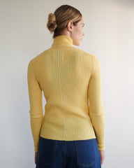 Austėja: Honey Yellow Merino Wool Turtleneck