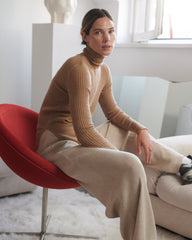 Austėja: Nutmeg Merino Wool Turtleneck