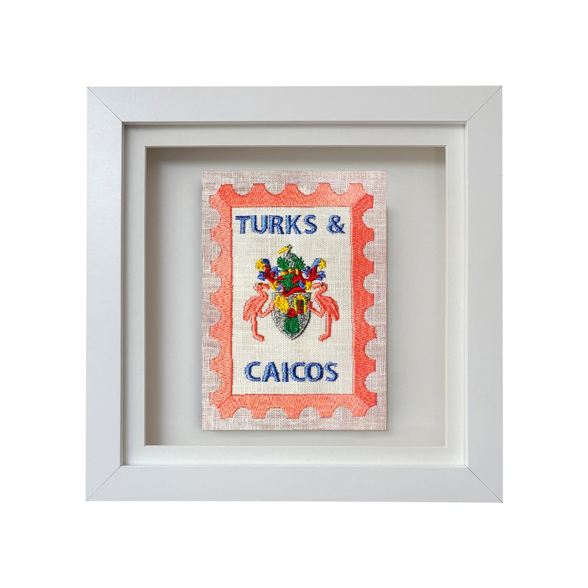 Turks & Caicos Embroidered Stamp