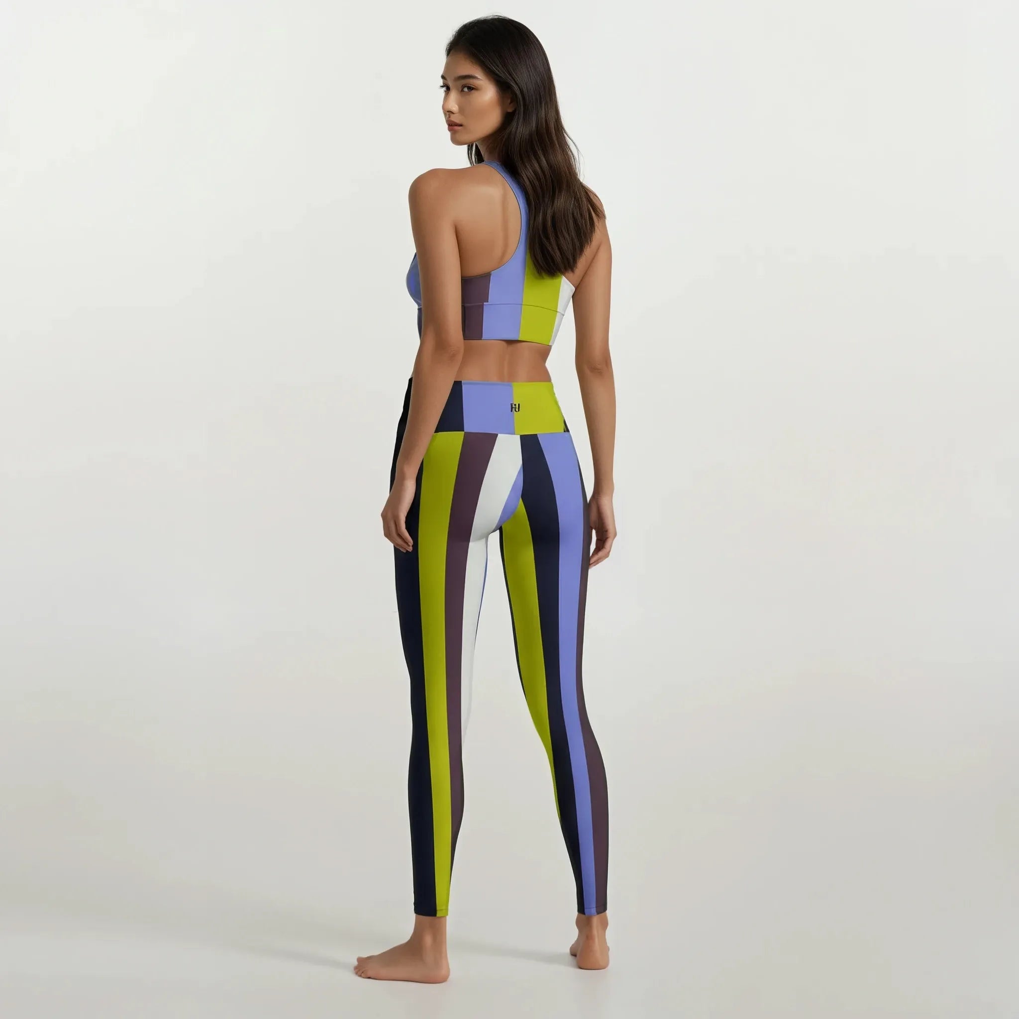 Vertical Striped Leggings - Futura Nostalgia Edition