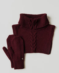 Vilna: Mixed Beige Alpaca Wool Mittens