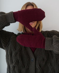 Vilna: Camel Alpaca Wool Mittens