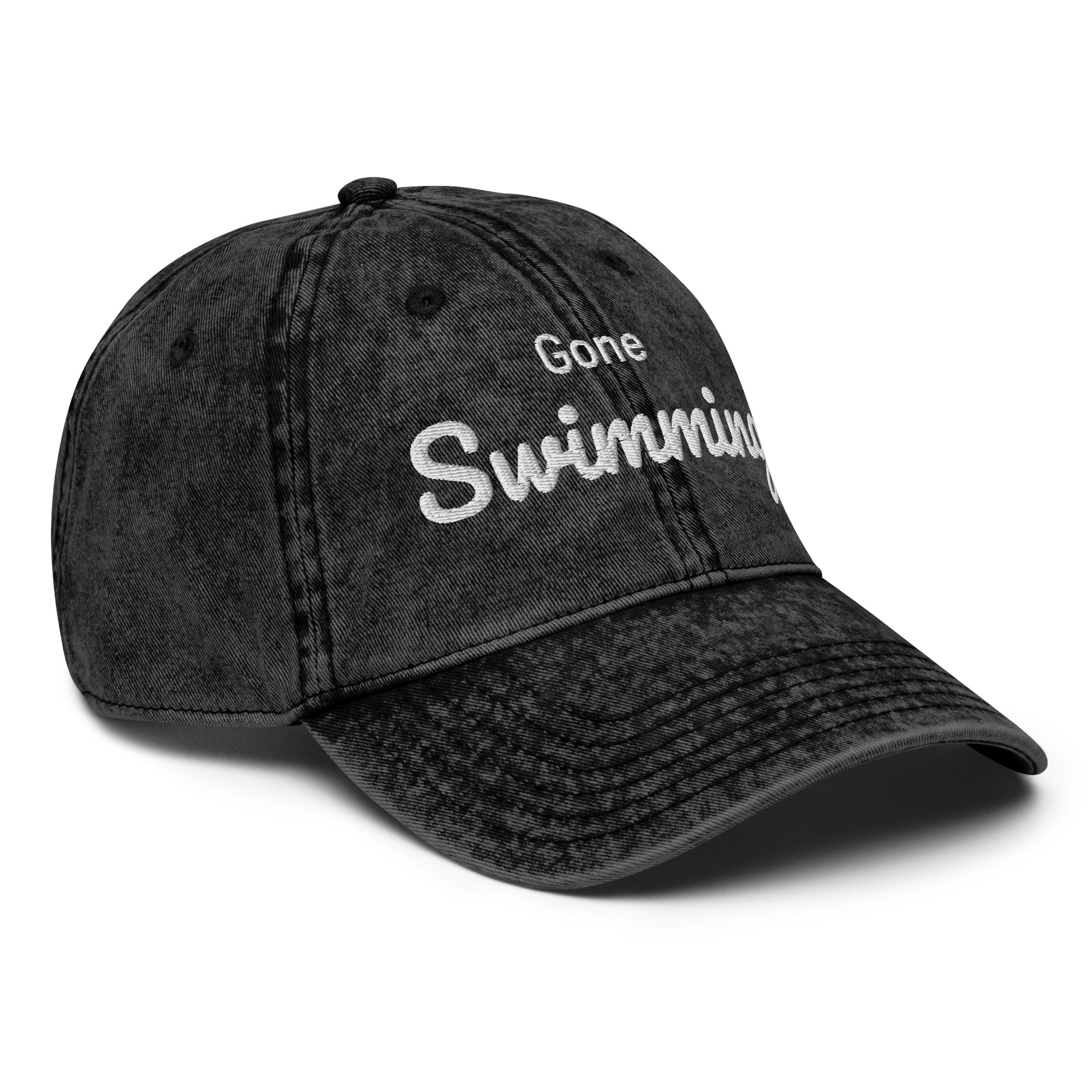 Gone Swimming Vintage Cap