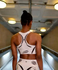 White Sports Bra - Femme Power Edition