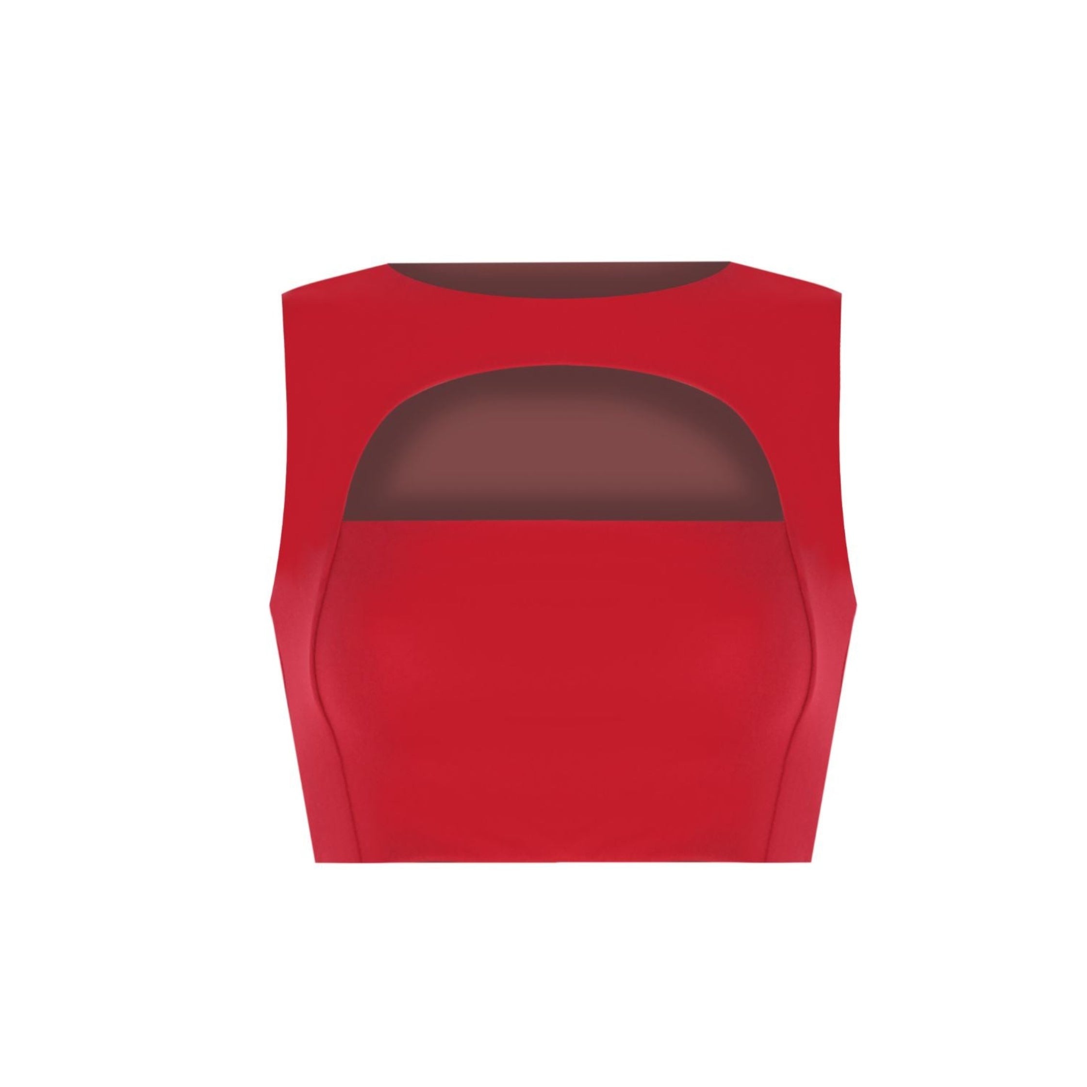 CUT OUT BRA TOP - FIRE RED - LTD Edition