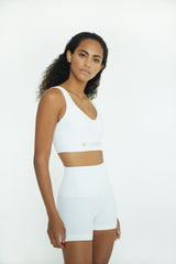 Balance Chakra Shorts White - Avenue Athletica