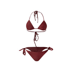 Zalea Bikini Set in Burgundy
